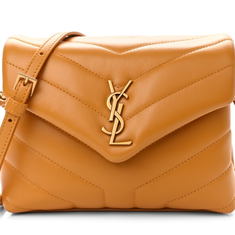 New Authentic Saint Laurent Monogram Toy Loulou Quilted Leather Crossbody Bag